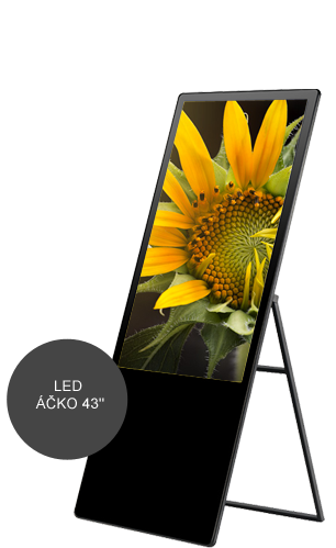 reklamní LCD 43 Panel Ačko